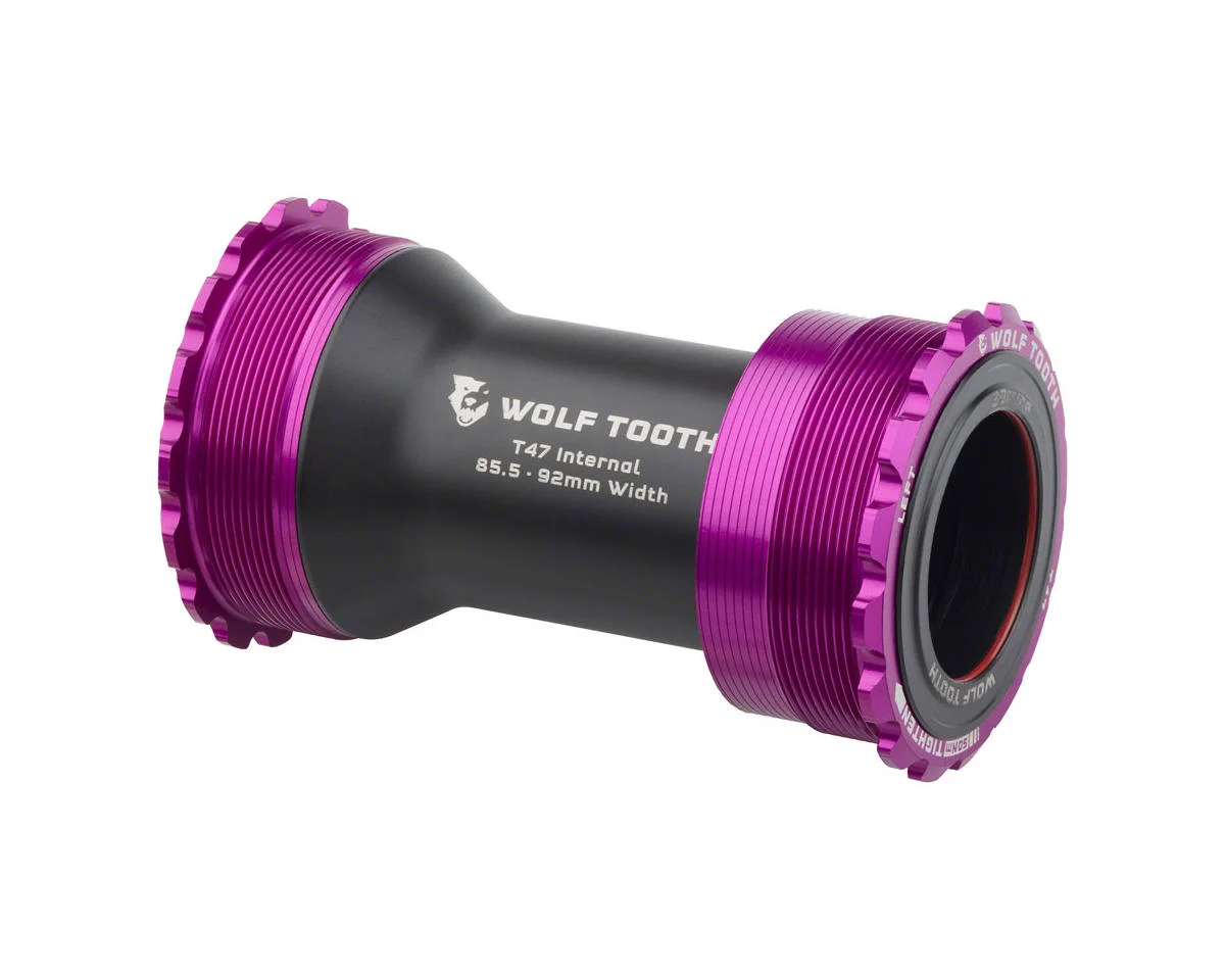Wolf Tooth Components T47 Internal Bottom Bracket (Ultraviolet Purple) (30mm) (85.5/92mm)